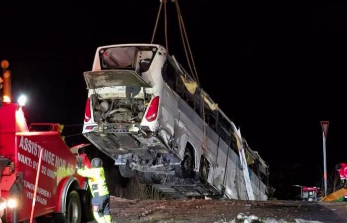 Deux Alsaciens sont morts après la chute d’un bus dans un lac gelé en Norvège