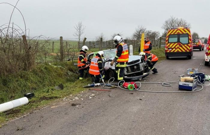 un conducteur doit être désincarcéré