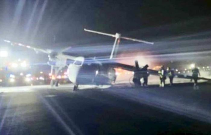 EN IMAGES | Aile d’avion « en feu » : un vol d’Air Canada souffre d’un problème d’atterrissage à l’aéroport d’Halifax