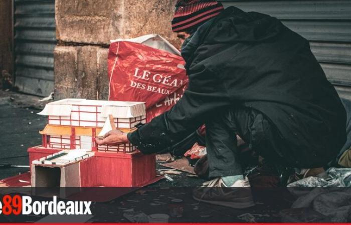 Yuri, constructeur sans-abri d’incroyables maquettes lors de Victor-Hugo à Bordeaux