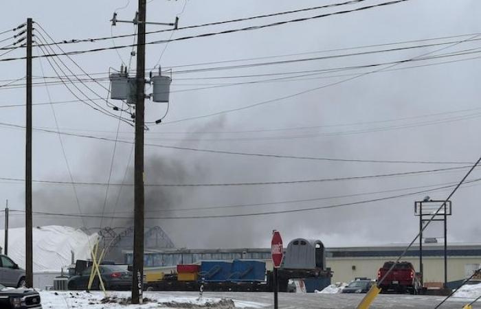 Le centre de tri Le Phare de Port-Cartier détruit par les flammes