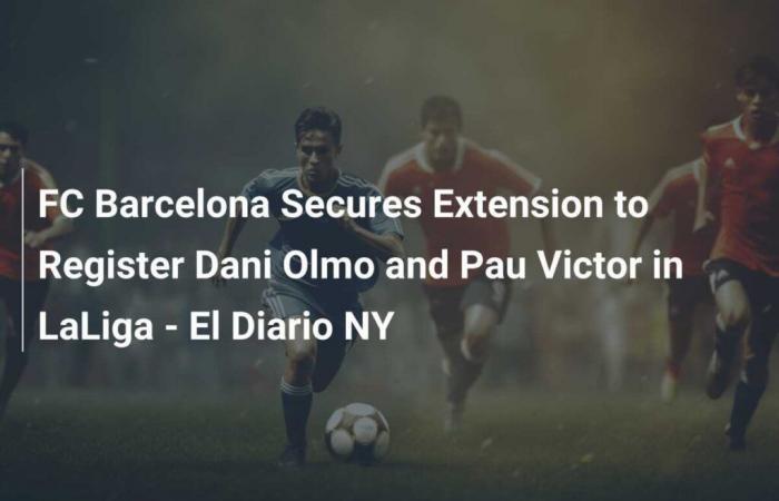 Le FC Barcelone obtient une prolongation pour inscrire Dani Olmo et Pau Victor en Liga – El Diario NY