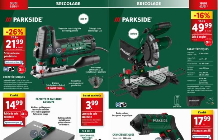 Lidl lance son plus gros arrivage Parkside pour le début de l’année avec des outils à la pelle.