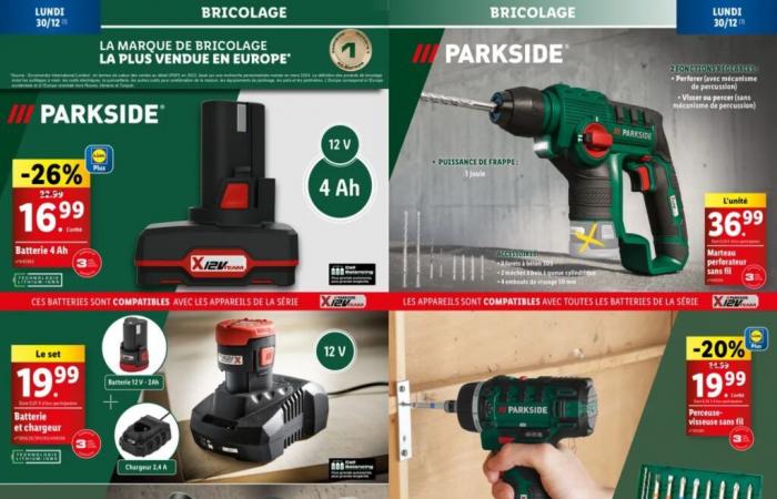 Lidl lance son plus gros arrivage Parkside pour le début de l’année avec des outils à la pelle.