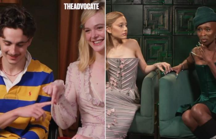 Timothée Chalamet et Elle Fanning recréent ce mème « méchant » de « Holding Space »