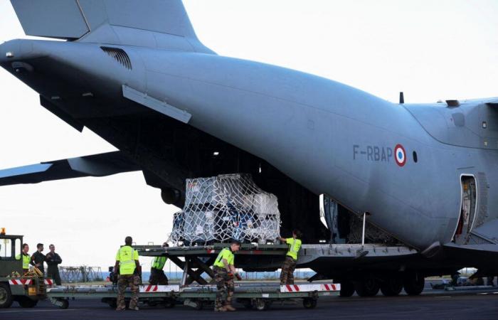 sur la base aérienne 181 de la Réunion, base arrière de secours