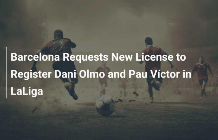 Le FC Barcelone demande une nouvelle licence pour inscrire Dani Olmo et Pau Víctor en Liga