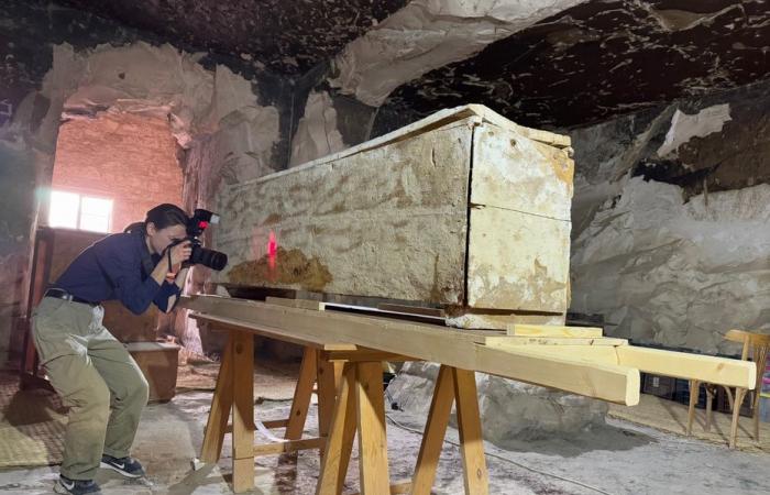 Des chercheurs découvrent un sarcophage en Egypte, « au dernier jour des fouilles et par hasard »