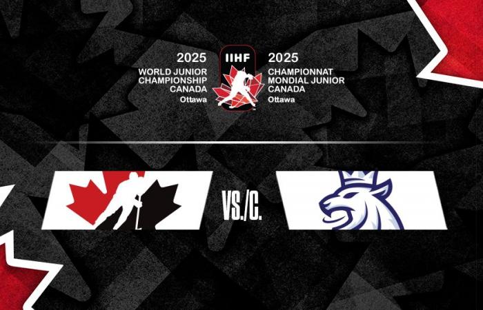 Aperçu du match du Mondial junior : Canada contre Tchéquie