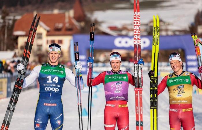 Ski de fond | Toblach : Hugo Lapalus au pied du podium après une course folle dans la poursuite classique du Tour de Ski | Magazine Nordique