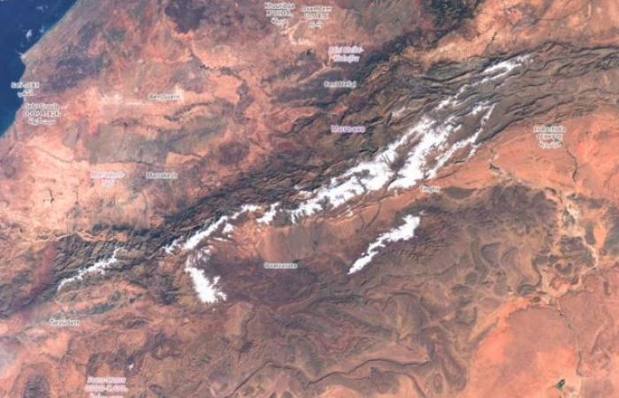 Les satellites surveillent de merveilleuses images de la neige des hauts plateaux de l’Atlas