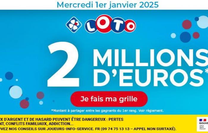 Un autre gagnant ? 2 Millions € à gagner pour la nouvelle année !