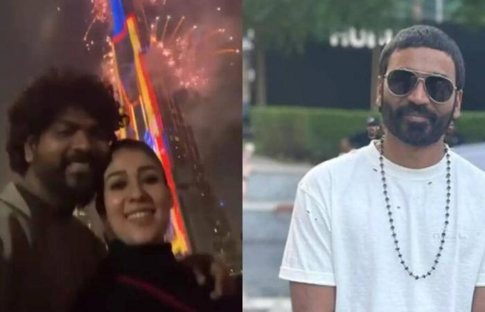 Dhanush et Nayanthara souhaitent aux fans une nouvelle année 2025