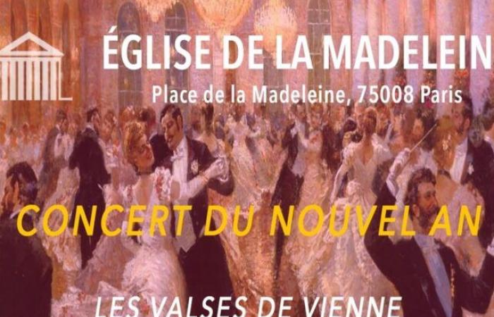 Concert du Nouvel An – Les Valses de Johann Strauss Église de La Madeleine Paris mercredi 1er janvier 2025