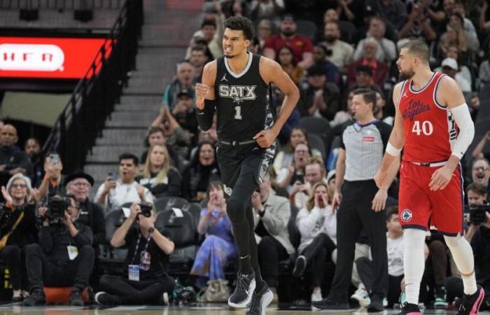 Wembanyama brille avec les Spurs face aux Clippers