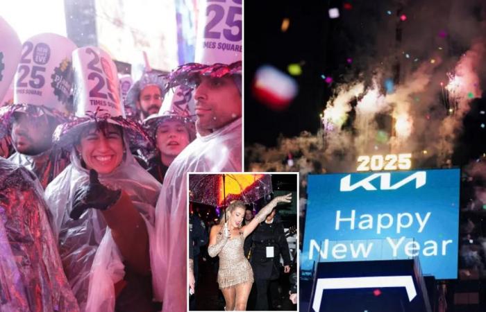 Les fêtards du Nouvel An à New York, insensibles à la pluie, accueilleront 2025 à Times Square