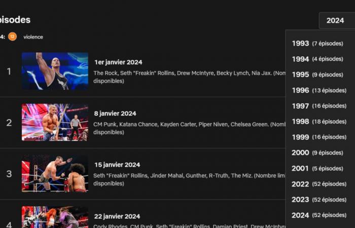 Les anciens WWE RAW, SmackDown et NXT sont sur Netflix