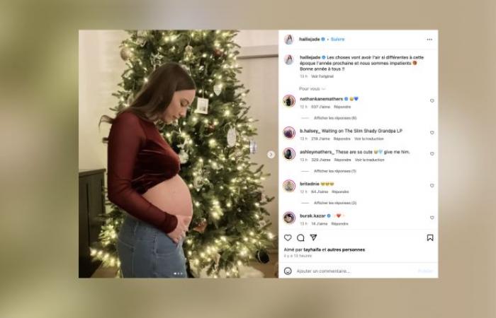 sa fille révèle son baby bump pour la première fois