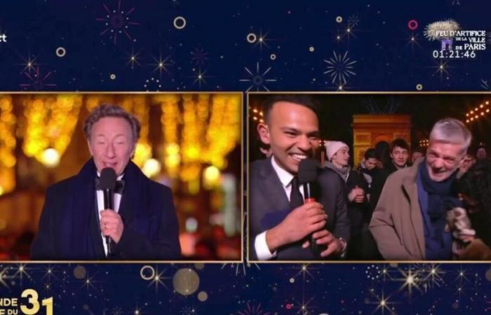 Stéphane Bern et Mohamed Bouhafsi surpris par une demande en mariage lors de la soirée du réveillon de France 2