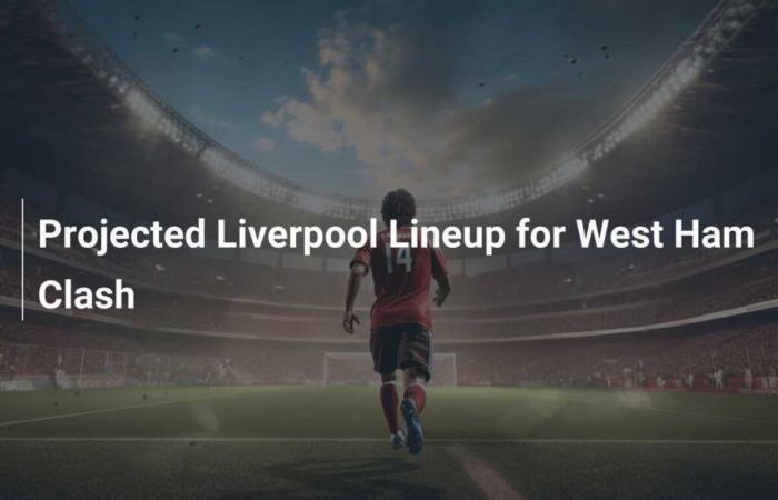 Liverpool prévoit les compositions pour le match de West Ham