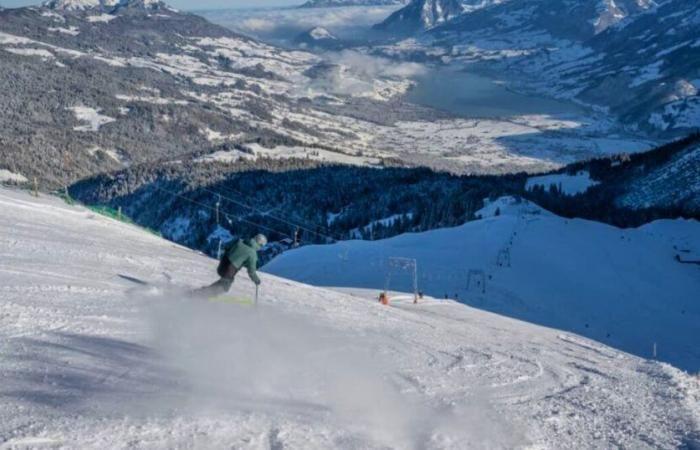 Levée de la fermeture de la route du domaine skiable de Mörlialp