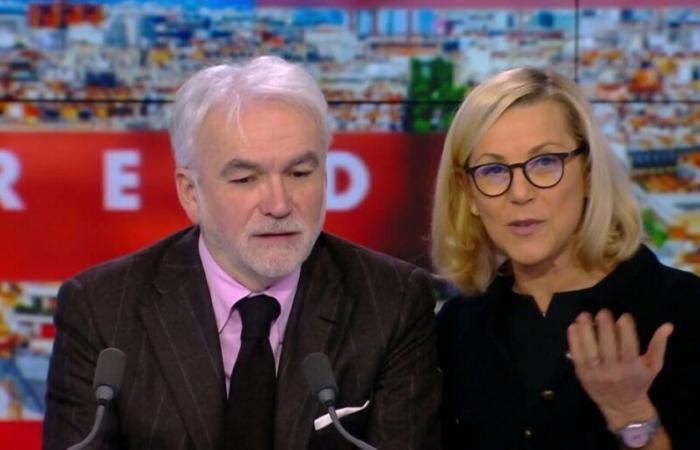 Laurence Ferrari intervient en direct dans l’Heure des Pros pour dire au revoir au chroniqueur