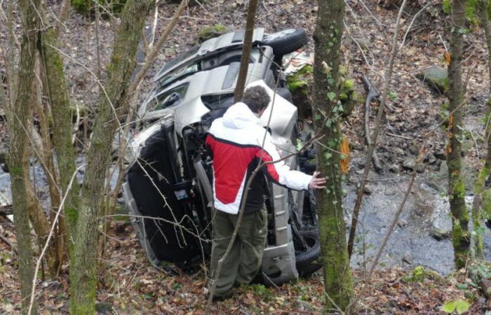 Haute-Loire. Une voiture tombe de 10 mètres dans un ruisseau à Vals-près-le-Puy