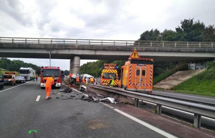 Cinq blessés dans deux accidents consécutifs sur l’A84