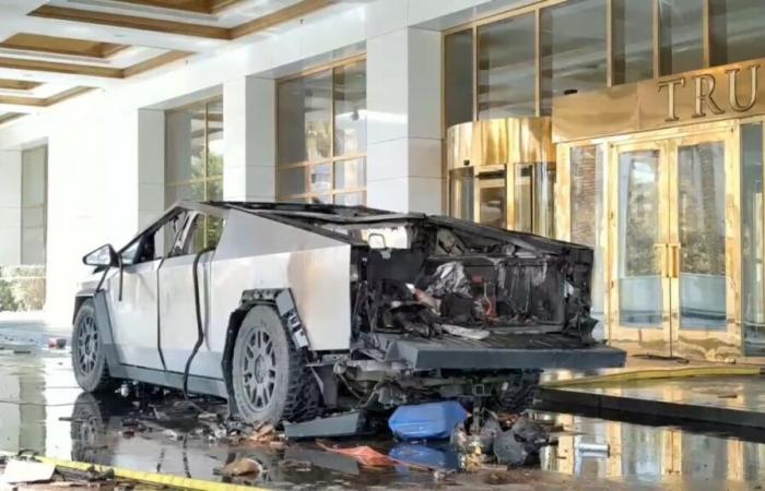 Un Cybertruck Tesla explose devant l’hôtel de Donald Trump : la vidéo est impressionnante