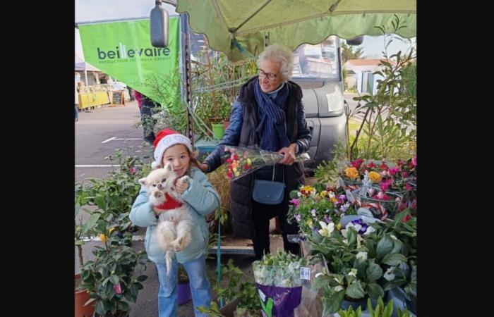 après avoir vendu ses fleurs pendant 48 ans sur les marchés, elle prend sa retraite