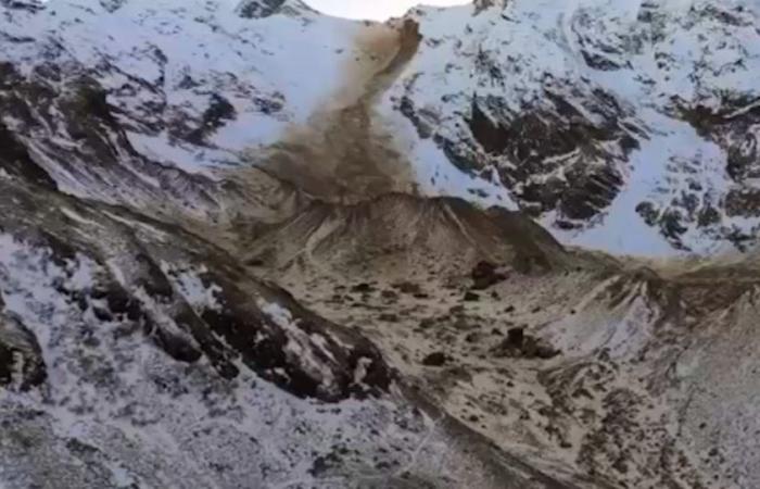 Zone sinistrée : Énorme glissement de terrain au Mont Rose : une vidéo montre la dévastation