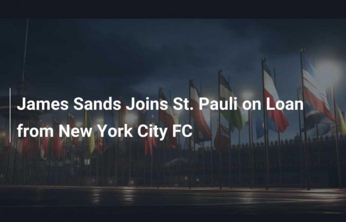 James Sands rejoint St. Pauli en prêt du New York City FC