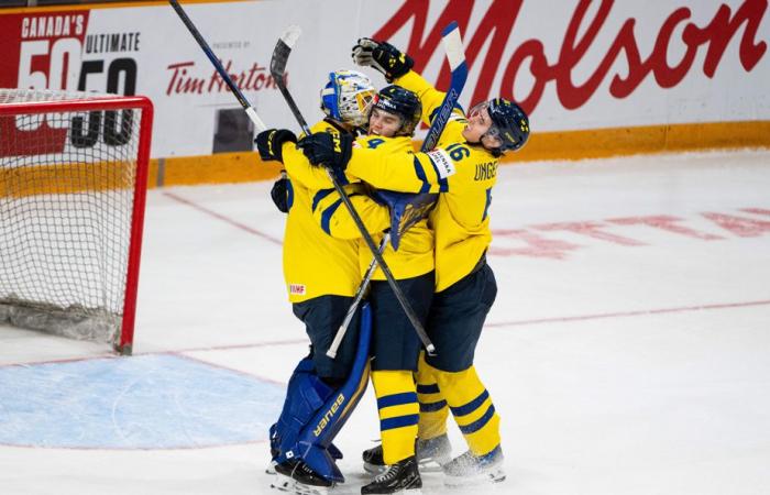 Championnat du monde junior | La Suède, les États-Unis et la Finlande dans le dernier carré