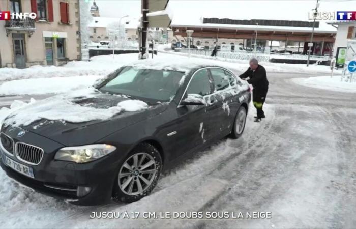 ce village du Doubs à nouveau recouvert d’une épaisse couche de neige