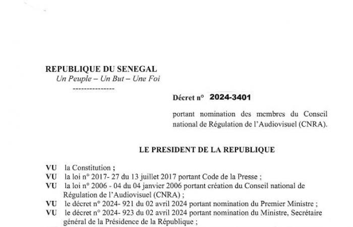 Nomination de Lamine Ndiaye au Conseil National de Régulation de l’Audiovisuel (CNRA) – Senepeople