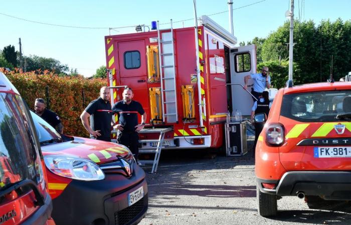 Une épaisse fumée se dégage, une quarantaine de pompiers mobilisés