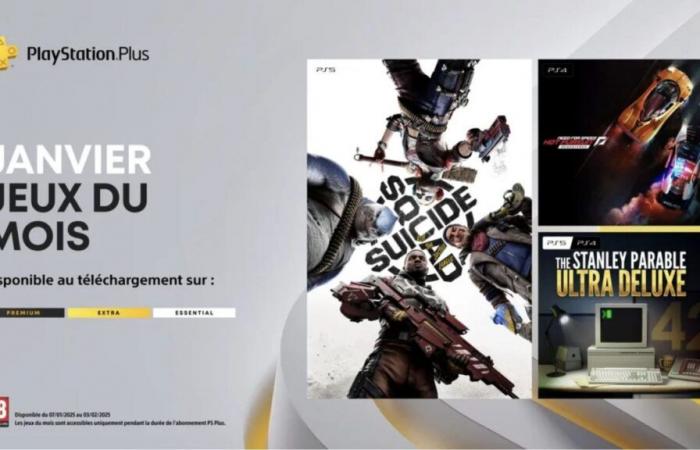 PS Plus Essential : Les jeux de janvier 2025