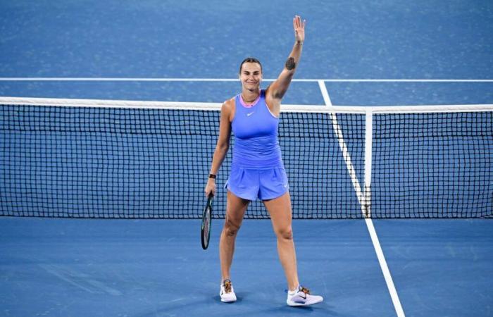 Aryna Sabalenka, sans trembler, passe la mi-temps à Brisbane