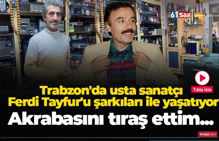 A Trabzon, le maître artiste fait vivre Ferdi Tayfur avec ses chansons