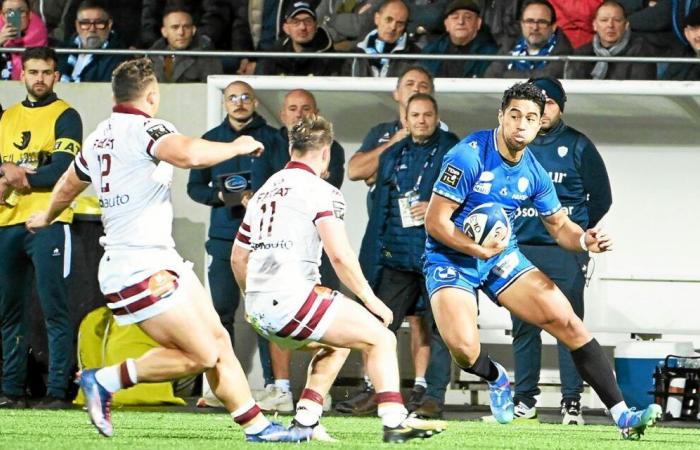 Centres, plaquages ​​réussis, points par match… quels joueurs du RC Vannes se sont illustrés lors de la manche aller du Top 14 ?