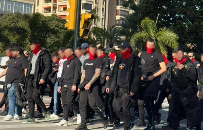 Le Front Atleti, déjà présent à Malaga et escorté par la police