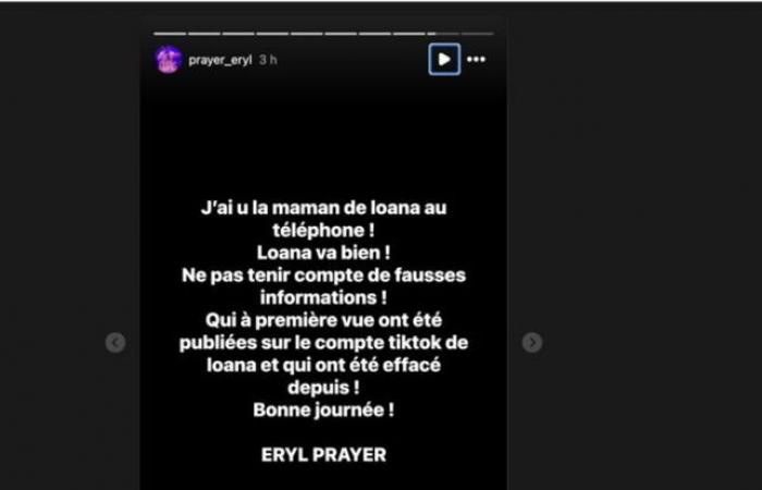 Loana victime d’un accident vasculaire cérébral ? Eryl Prayer nie