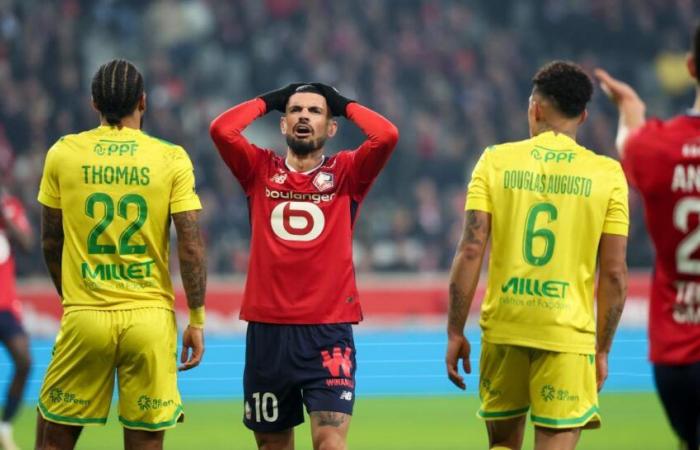 Le LOSC bute contre Nantes et manque le podium