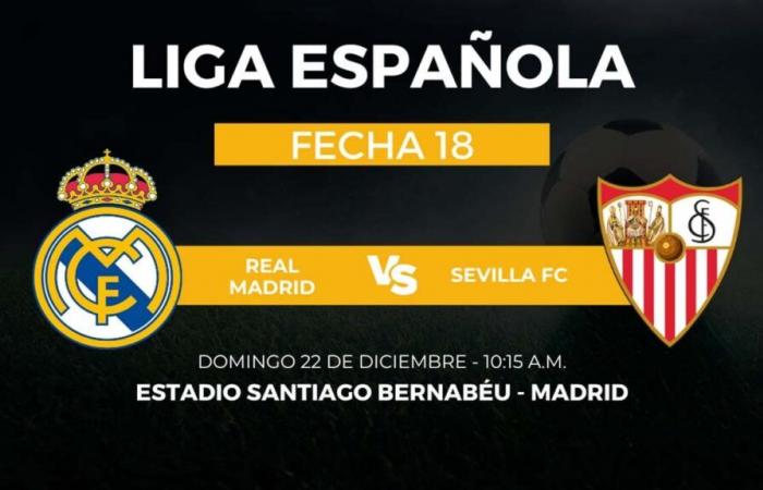 Calendrier et où regarder le Real Madrid contre Séville en Espagne, au Mexique et en Colombie