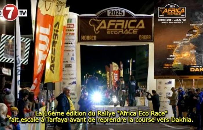 La 16ème édition du Rallye « Africa Eco Race » fait escale à Tarfaya avant de reprendre la course vers Dakhla. – Le7tv.ma