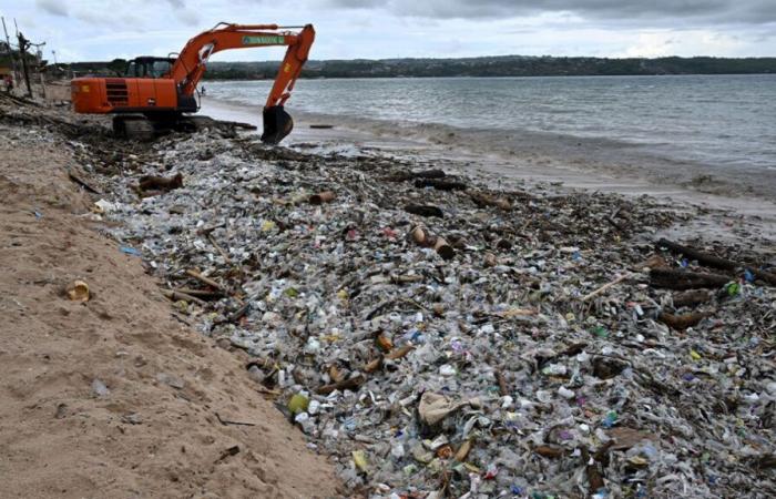 à Bali, les plages paradisiaques transformées en mer de déchets plastiques