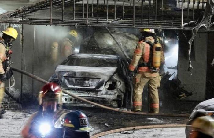 Incendie de véhicule à Rosemont, Montréal