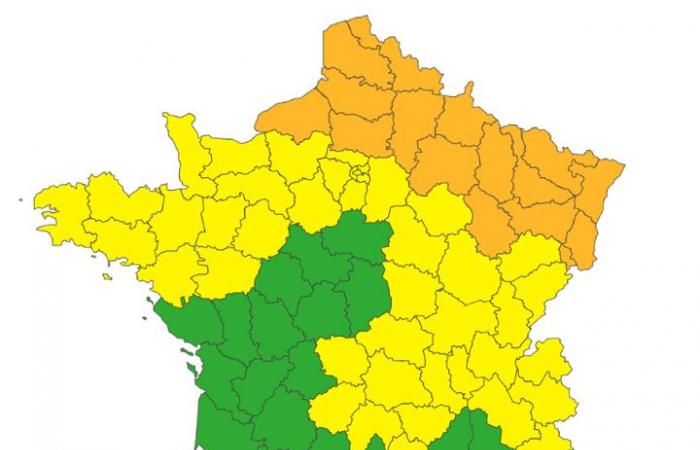 Seize départements du nord-est du pays placés en vigilance orange neige-verglas à partir de samedi soir