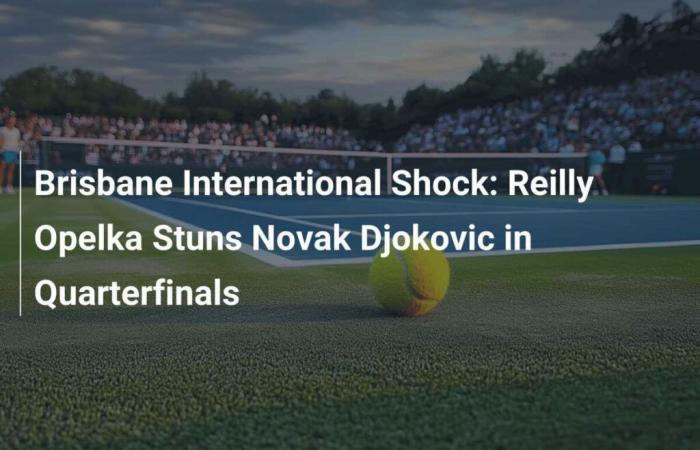 Reilly Opelka surprend Novak Djokovic en quarts de finale