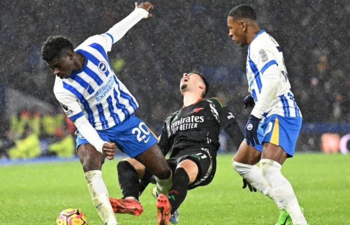 Premier League I Arsenal concède le nul à Brighton (1-1) et offre à Liverpool la possibilité de grimper au classement